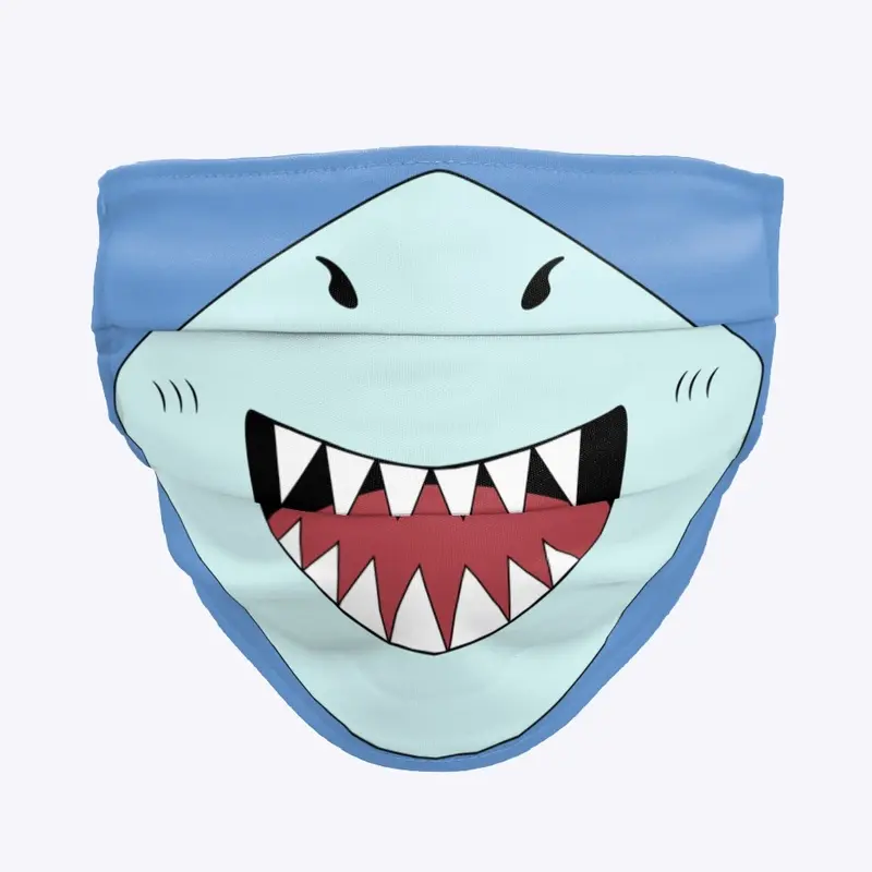 Cartoon Shark Face Mask